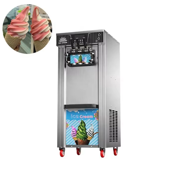 CE Certified 3 Flavor Vertical Soft ice cream machine ZB-BQL128