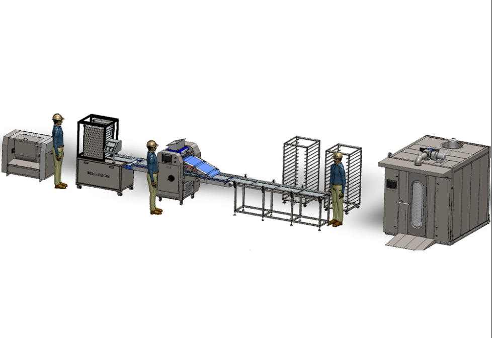 Semi-Automatic Cookie and Cupcake Production Line