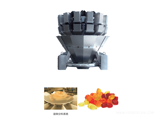 Multihead Weigher for Sticky Products --- 10-head