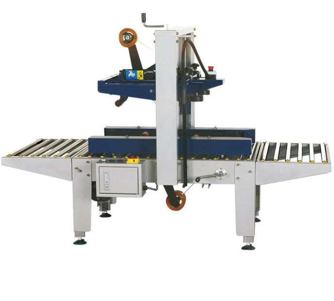 MH-FJ-1AWS Carton Sealer with Side Conveyors for Small Boxes